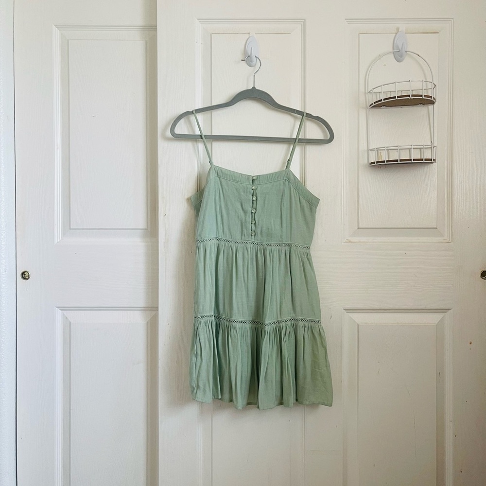 Light Mint Green Sleeveless Dress